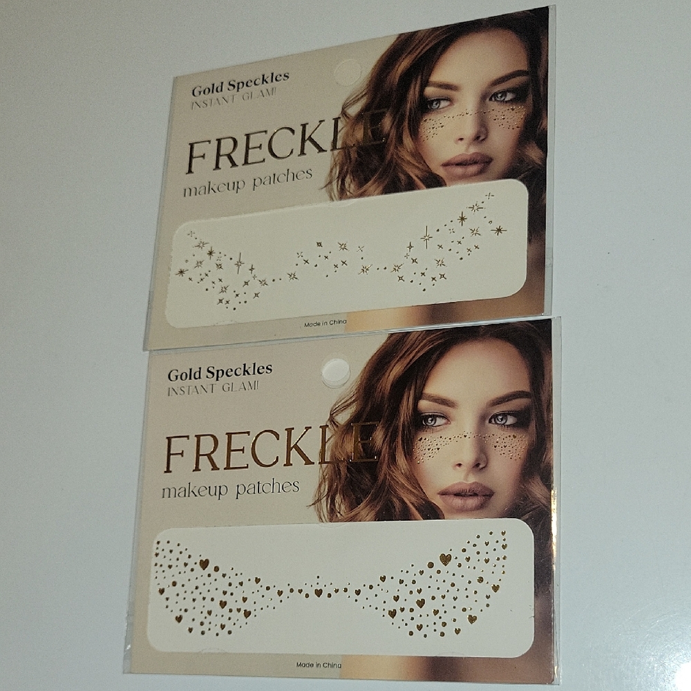 Gold Speckles Freckle Makeup Patches